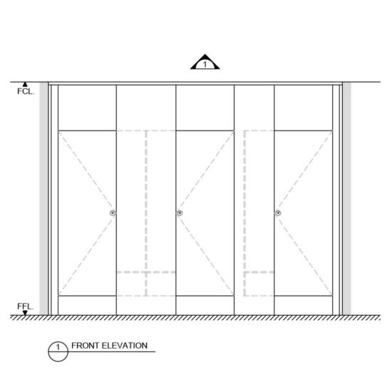Shower - Floor Mounted Ceiling Fixed (FC-S) - Toilet Partitions ...