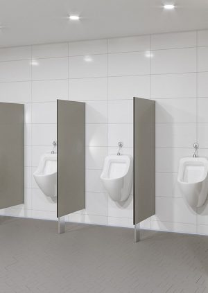 Urinal Screens and Privacy Partitions - blade mounted