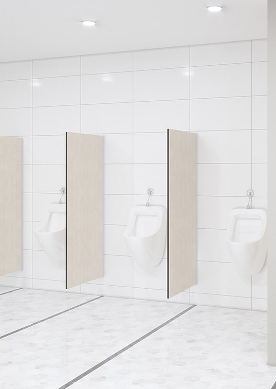 Urinal Screens and Partitions - Wall mounted