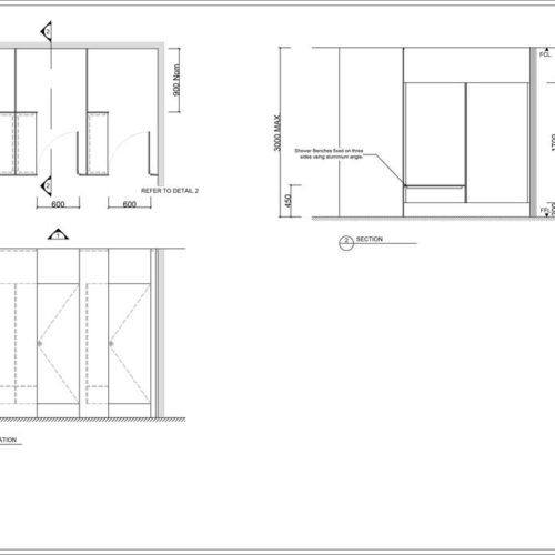 Shower - Floor Mounted Ceiling Fixed (FC-S) - Toilet Partitions ...